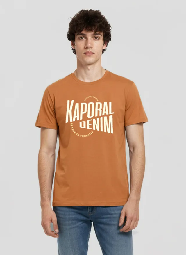 kaporal-java-t-shirt-orange-herren-regular-baumwolle image 1