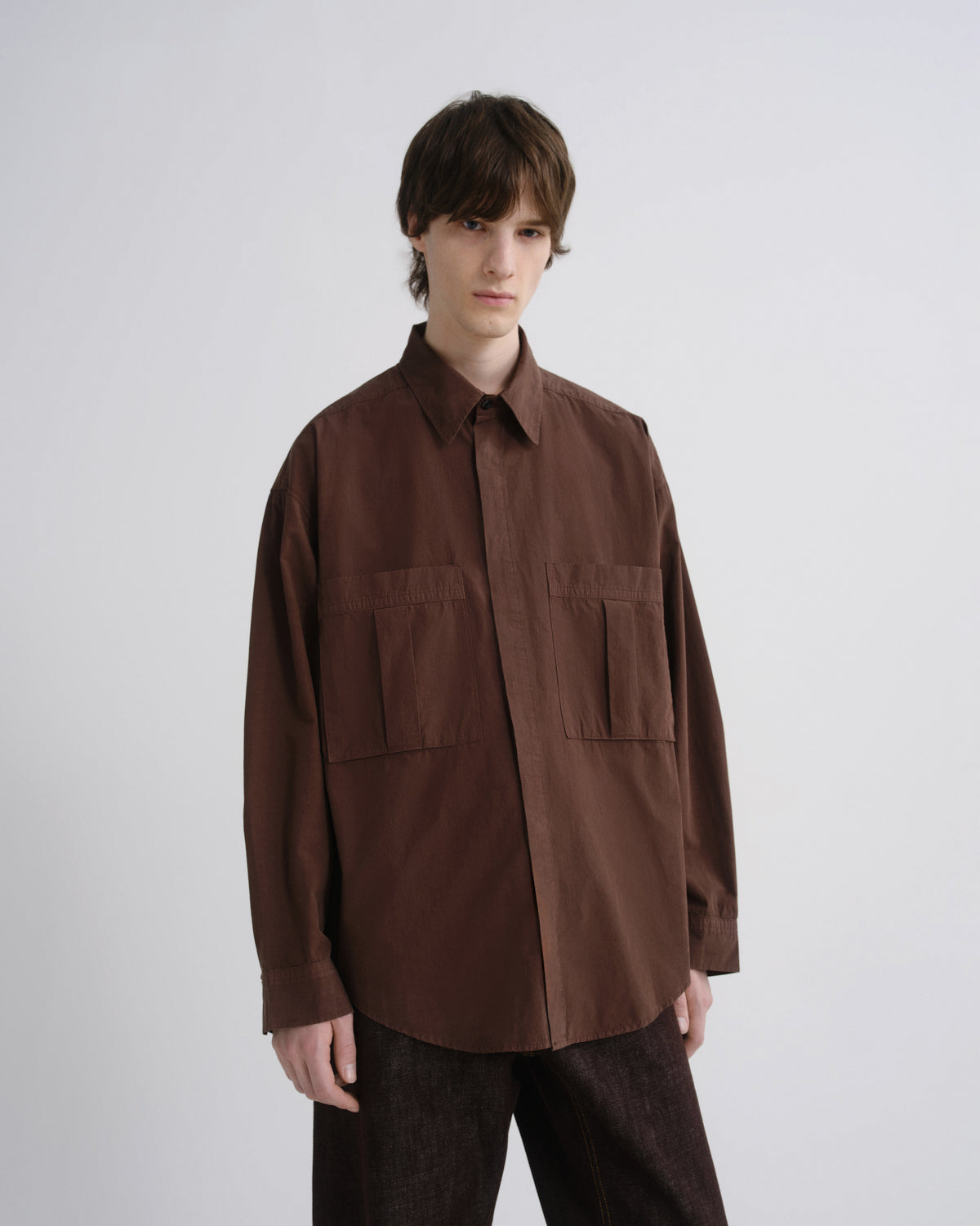 agolde-clark-shirt-hemd-bitter-braun-herren-bio image 1