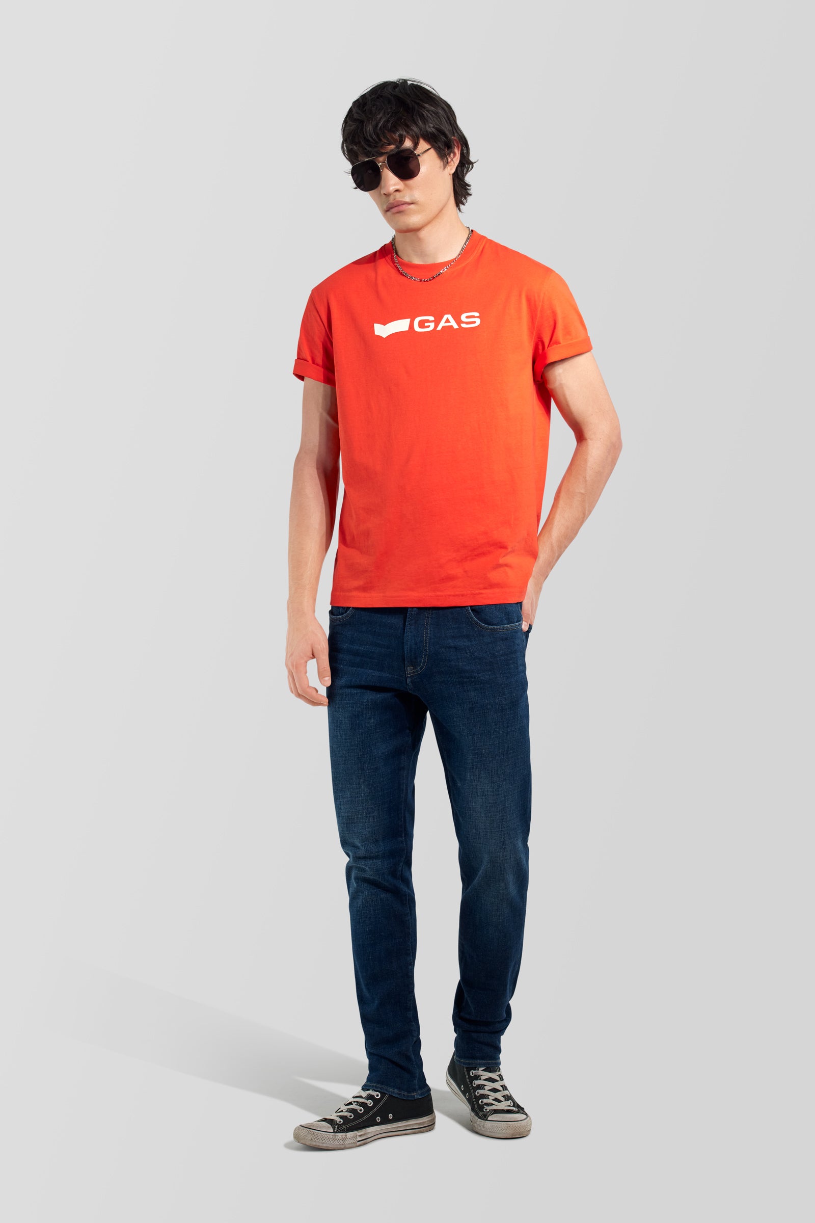 gas-dharis-logo-g-1393-t-shirt-herren-baumwolle image 1