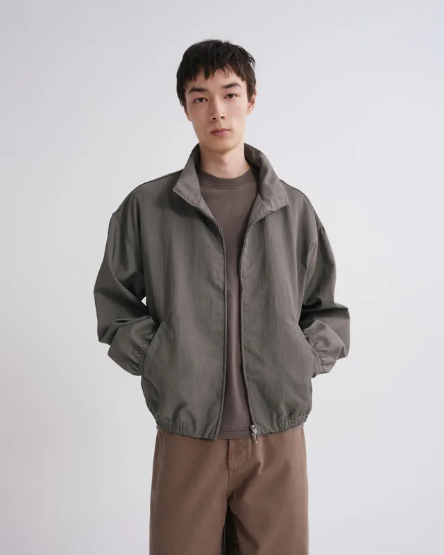 agolde-marshall-windbreaker-jacke-millstone-grau image 1