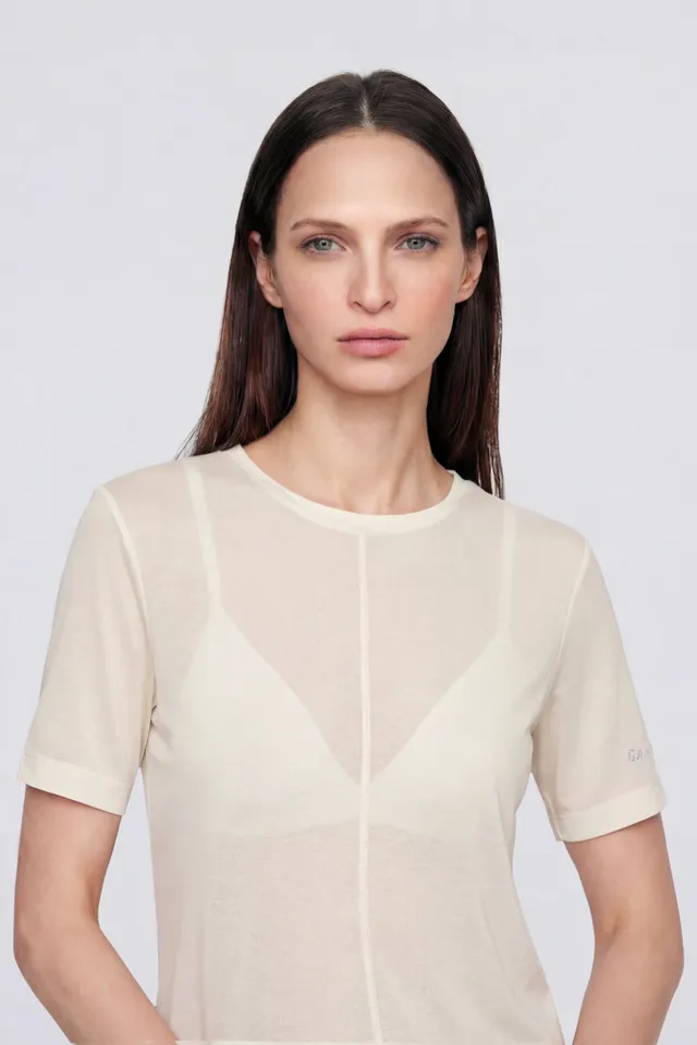 gas-dianty-gas-1984-1029-damen-t-shirt-tencel-slim image 1