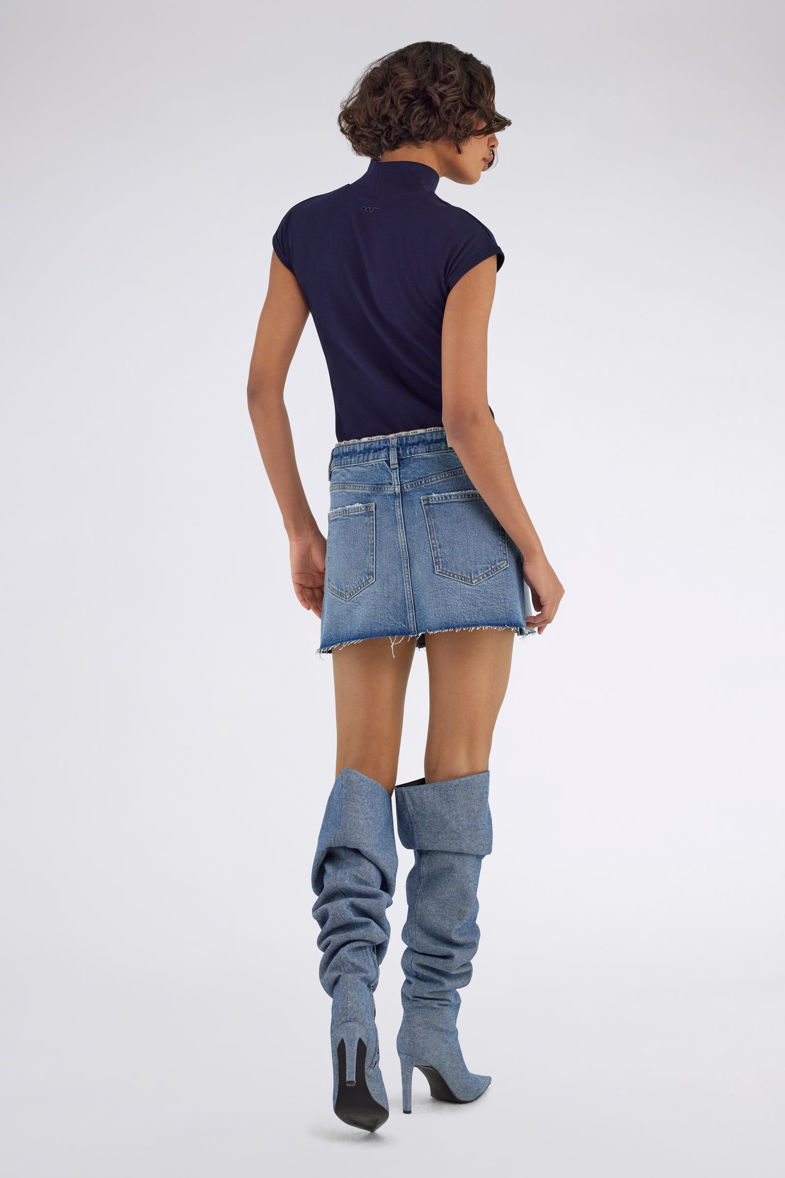 gas-new-lucy-69mm-jeansrock-damen-indigo-stone-wash image 2