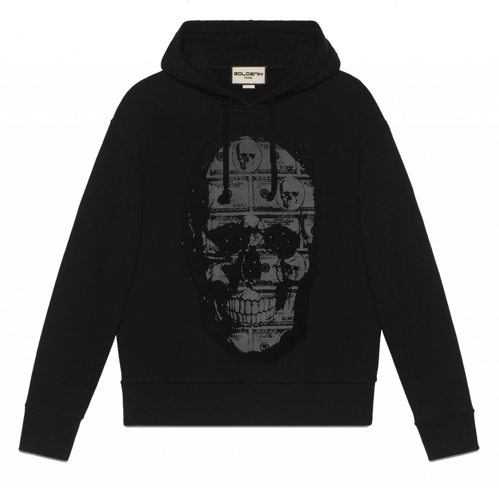 goldenim-paris-homme-sweat-capuche-supr-hoodie-schwarz image 1