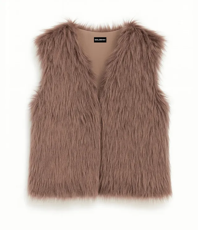 goldenim-paris-femme-veste-weste-rmellos-schwarz image 1