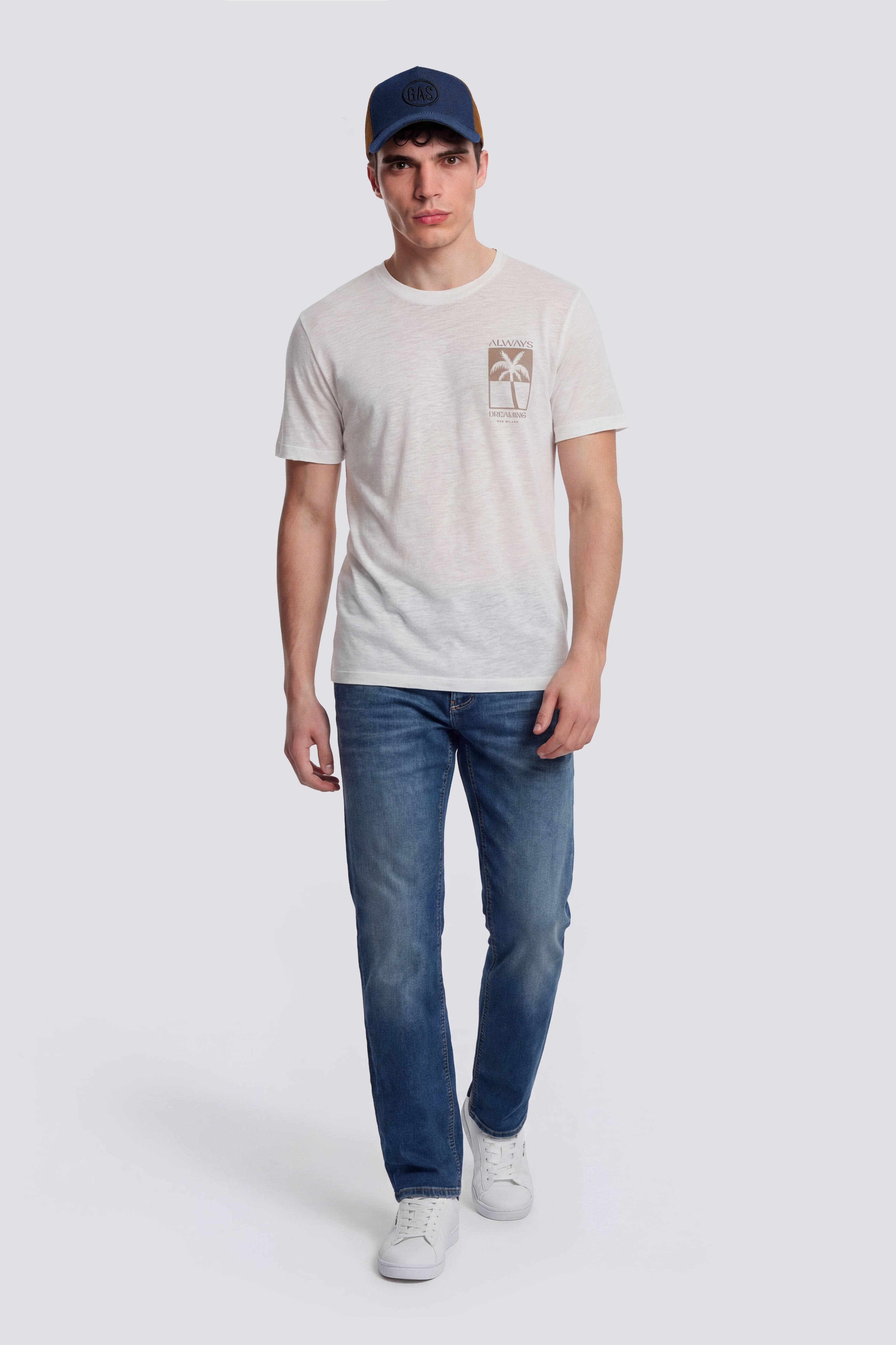 gas-dharis-dreaming-1583-t-shirt-herren-slub-jersey-print image 1