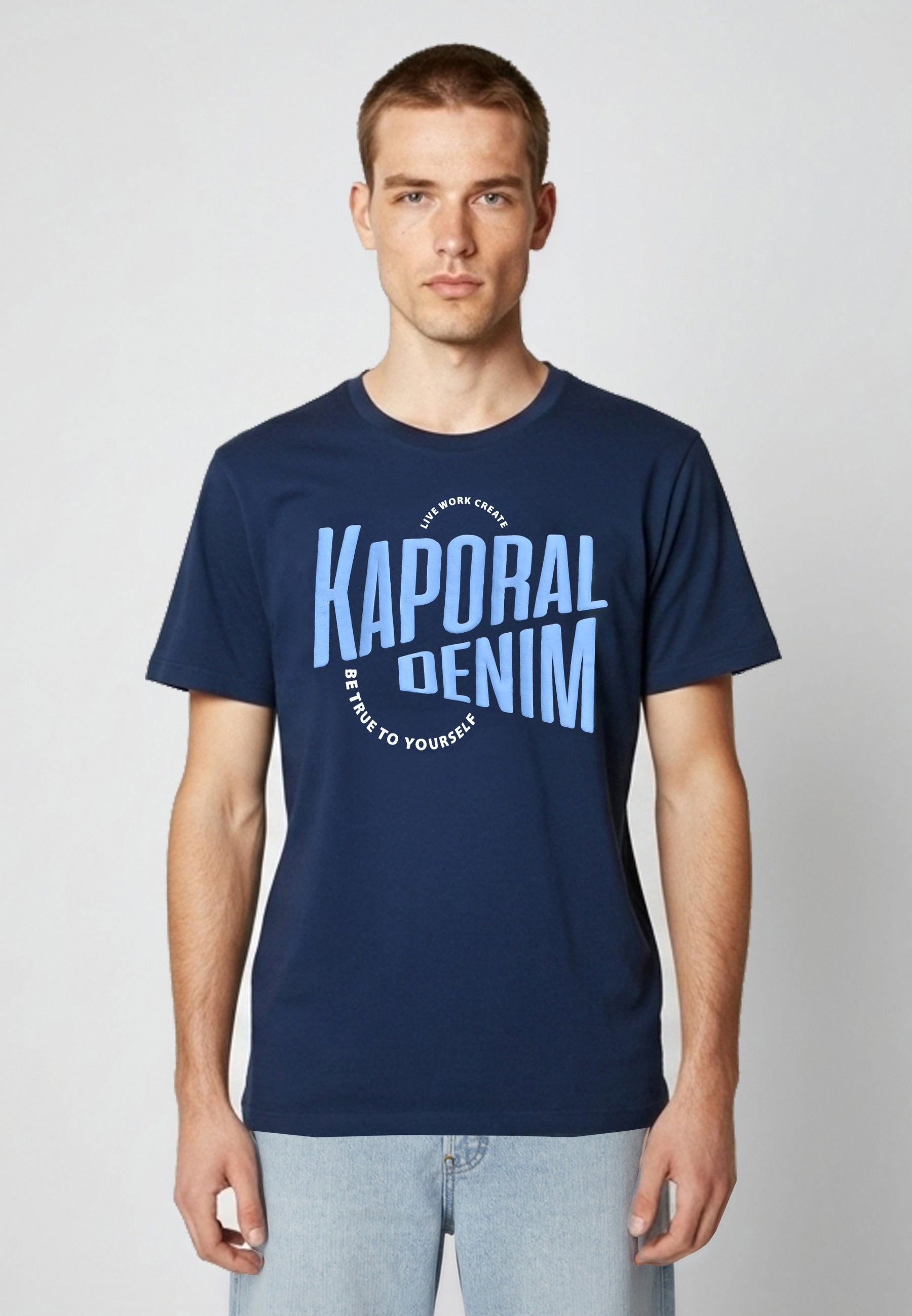 kaporal-java-t-shirt-herren-marine-baumwolle-regular image 2