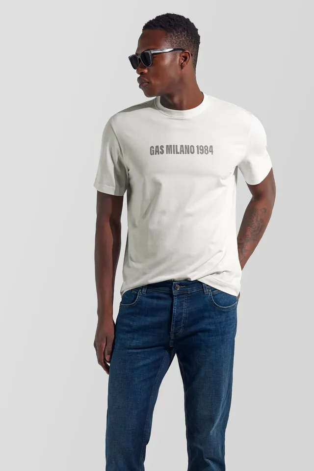 gas-dharis-m84-0001-t-shirt-herren-baumwolle-logo-druck image 1