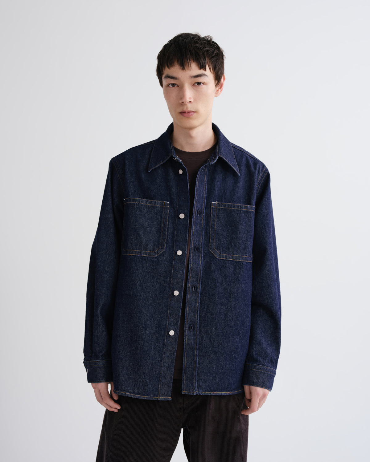agolde-craven-shirt-jeanshemd-rinse-herren-indigo image 1