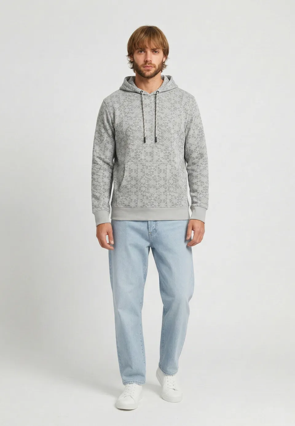 kaporal-nama-hoodie-ecru-herren-baumwolle-regular image 1
