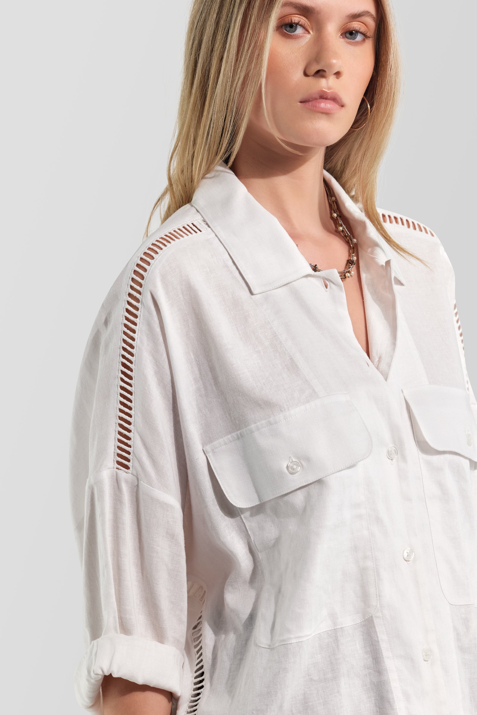 gas-kalyda-0001-bluse-damen-oversize-kurzarm-viskose image 2