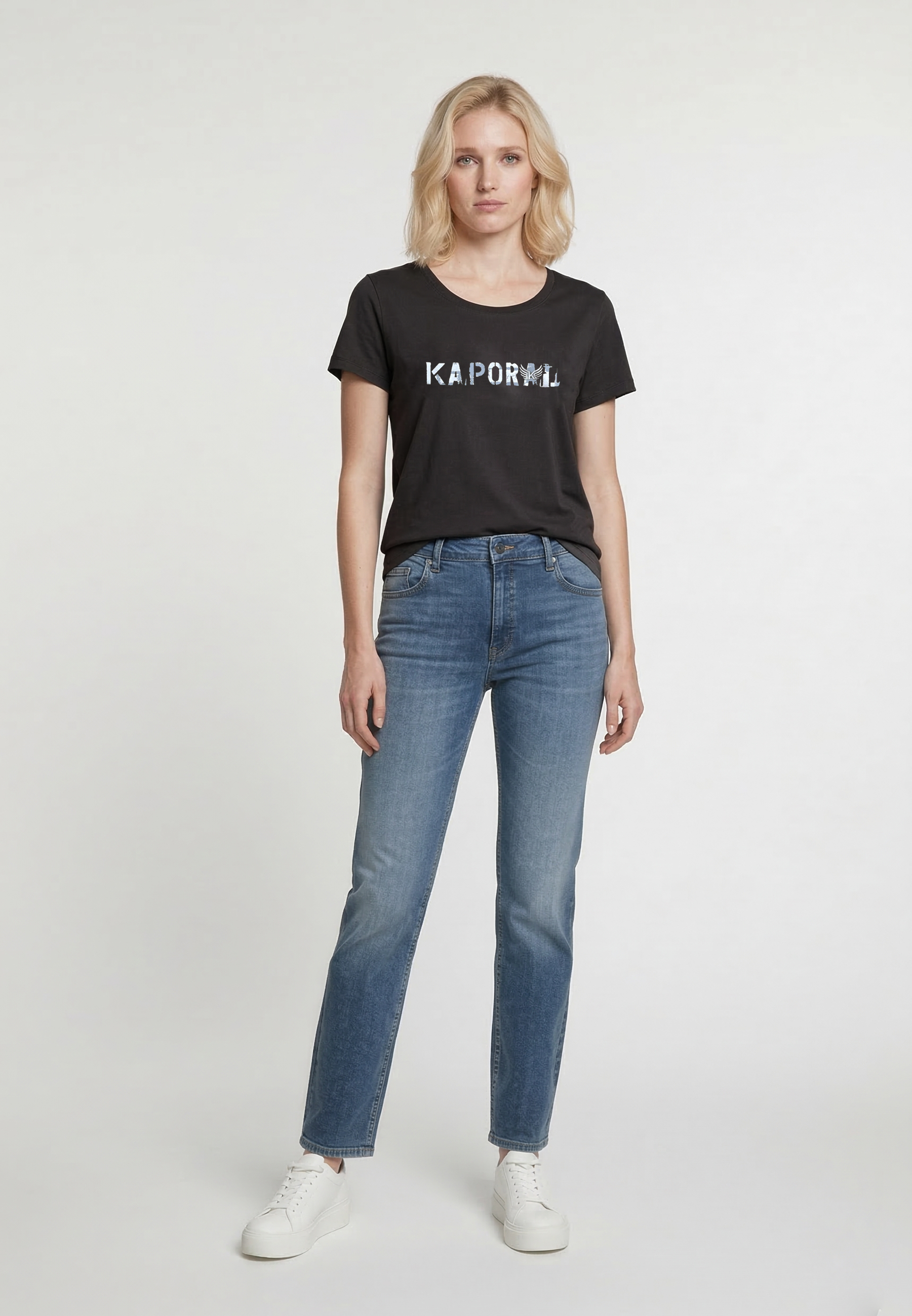 kaporal-enda-t-shirt-herren-schwarz-slim-stretch image 1