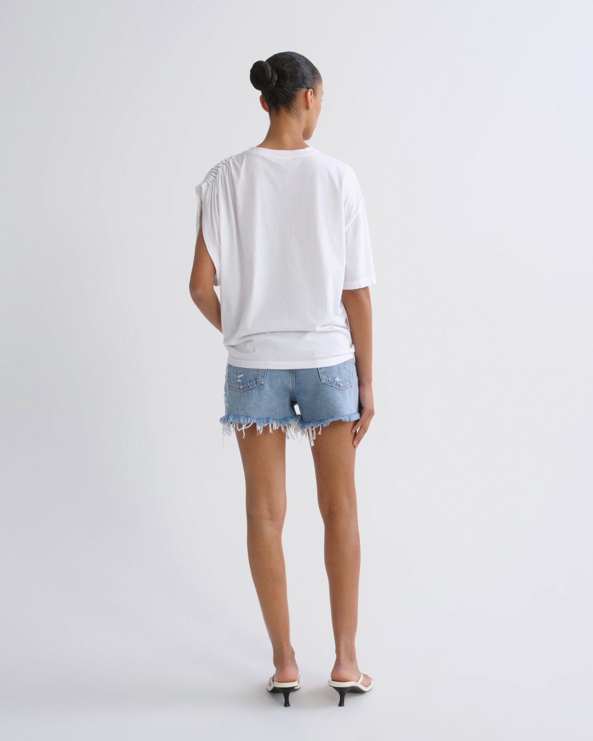 agolde-parker-vintage-cut-off-shorts-damen-blau image 2