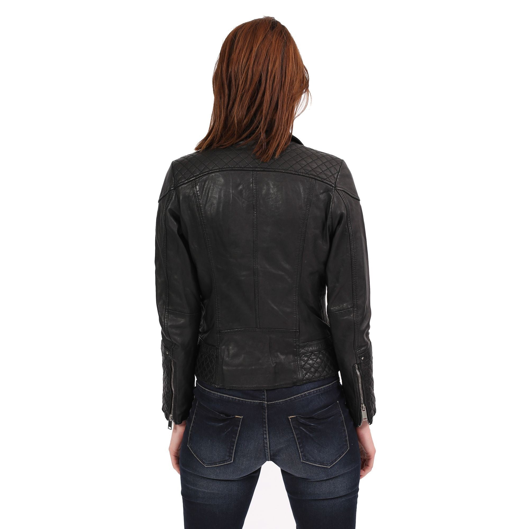 kaporal-oxanna-perfecto-damen-schwarz-leder-rei-verschluss image 4
