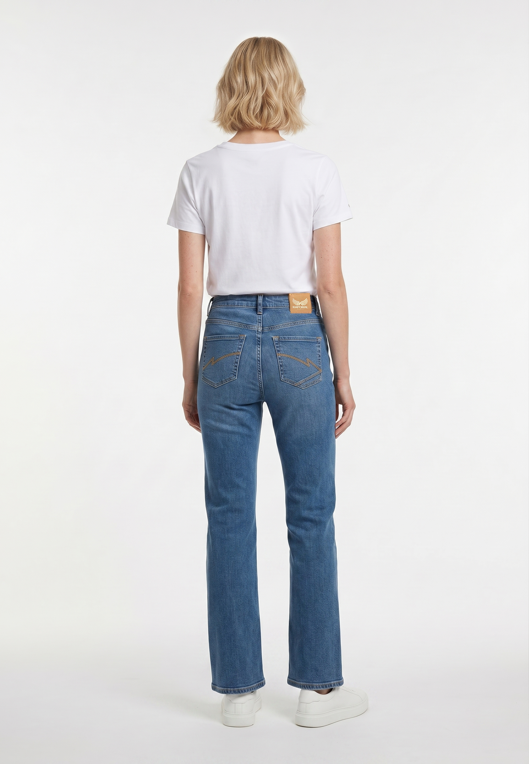kaporal-kerala-jeans-blau-bootcut-mid-waist-damen-baumwolle image 2