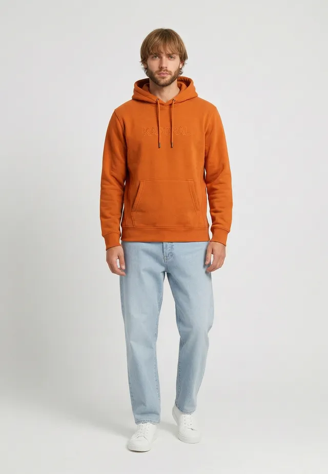 kaporal-powel-herren-hoodie-regular-orange-baumwoll-mix image 1