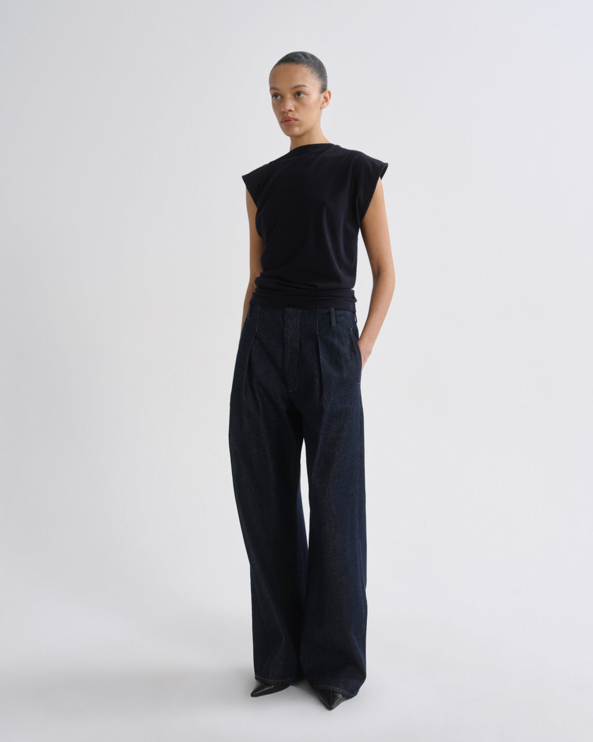 agolde-ritmo-trouser-hose-rinse-dunkelindigo image 3