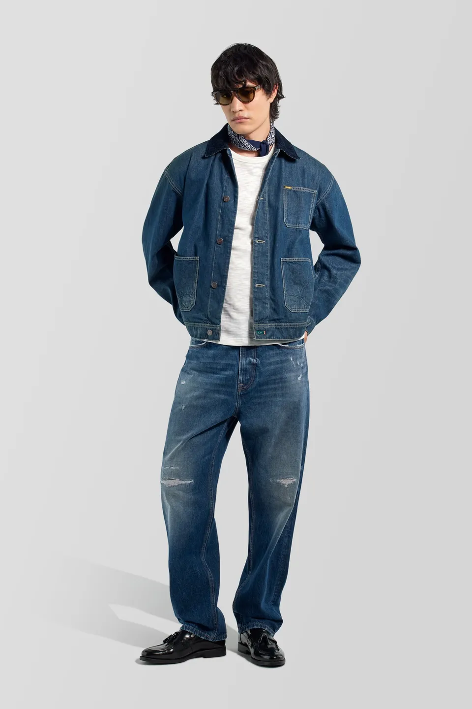gas-90-s-dad-78md-loose-jeans-herren-vintage-blau image 1