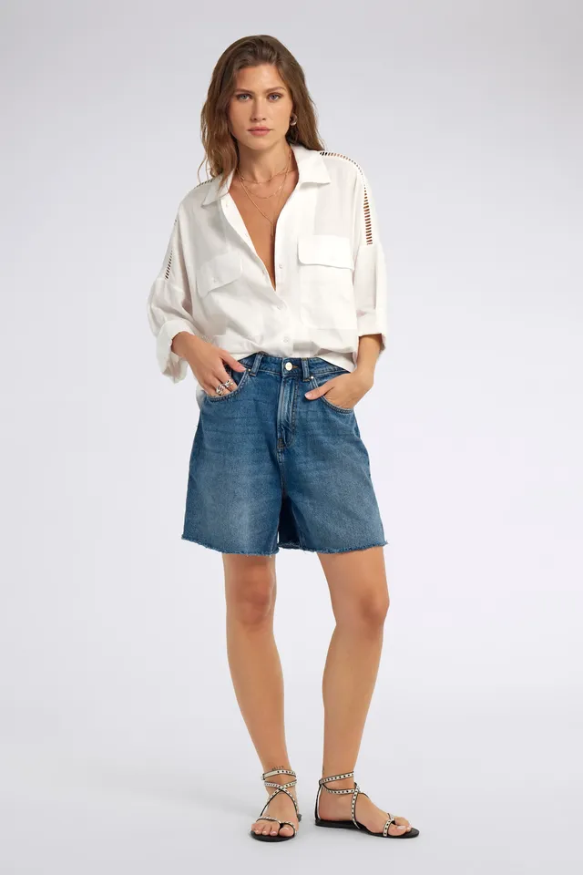 gas-lucy-short-68md-jeansshorts-damen-stone-wash image 1
