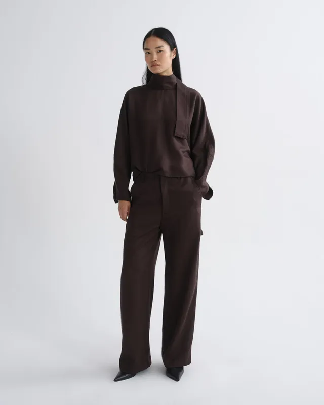 agolde-lyndon-pant-stoffhose-ironwood-braun-straight image 1