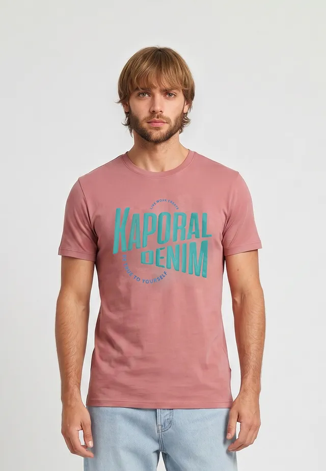kaporal-java-t-shirt-herren-altrosa-regular-print image 1