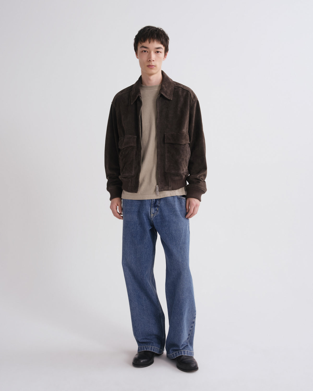 agolde-emil-bomber-seal-brown-braun-wildlederjacke image 3