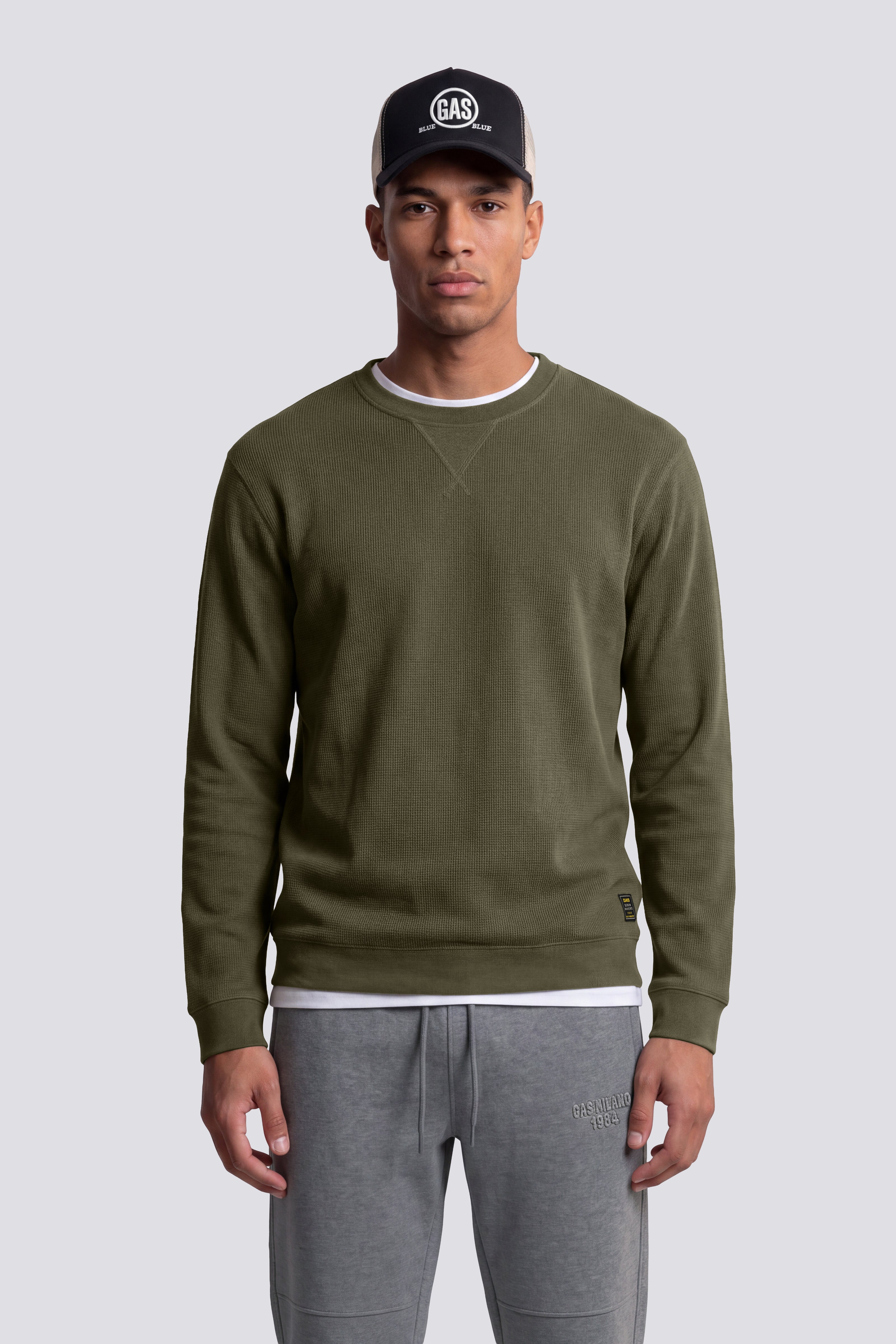 gas-dharis-m-l-label-3653-langarmshirt-herren-waffle-regular-fit image 2