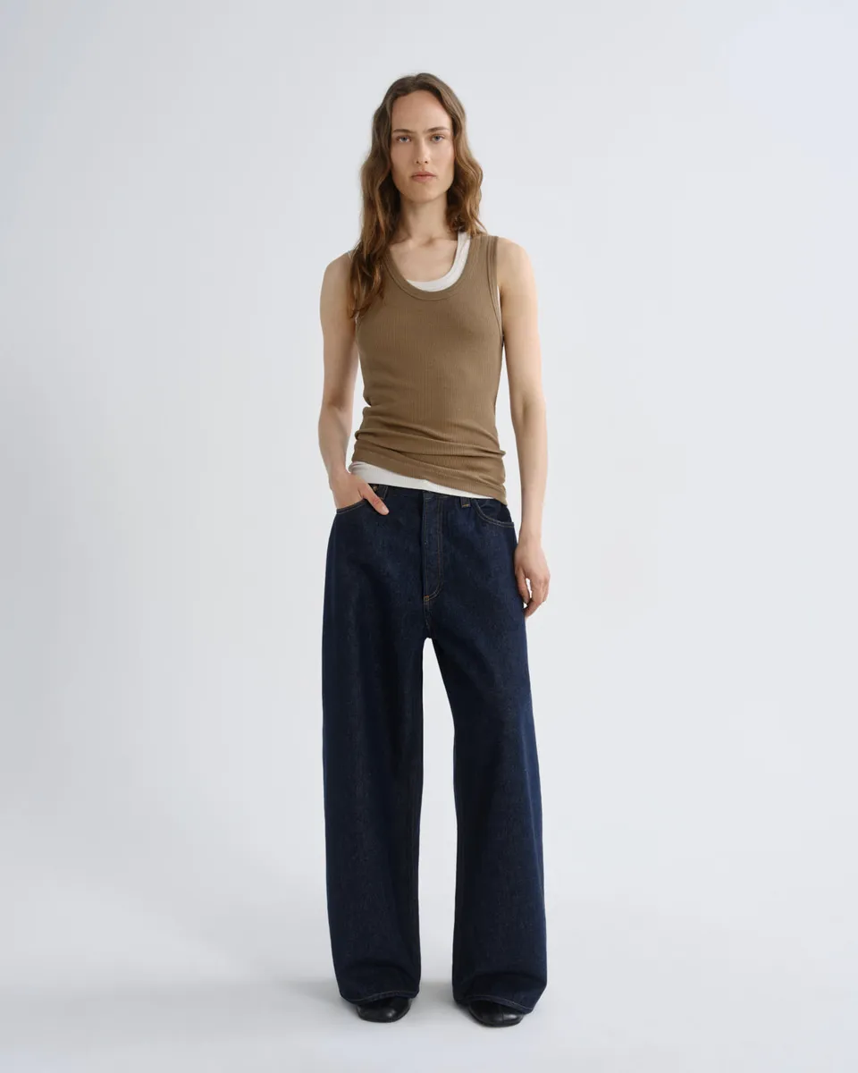 agolde-rounded-baggy-jeans-rinse-dunkelblau-wide image 1