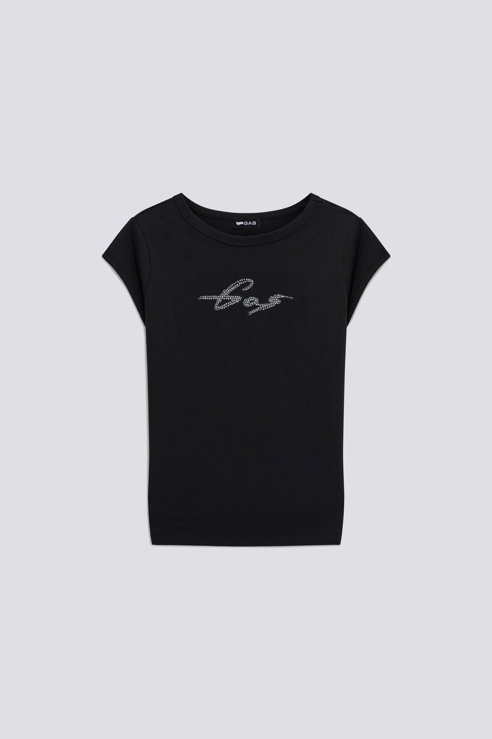 gas-hanike-cap-sleeve-0200-t-shirt-damen-slim-fit-strass image 1