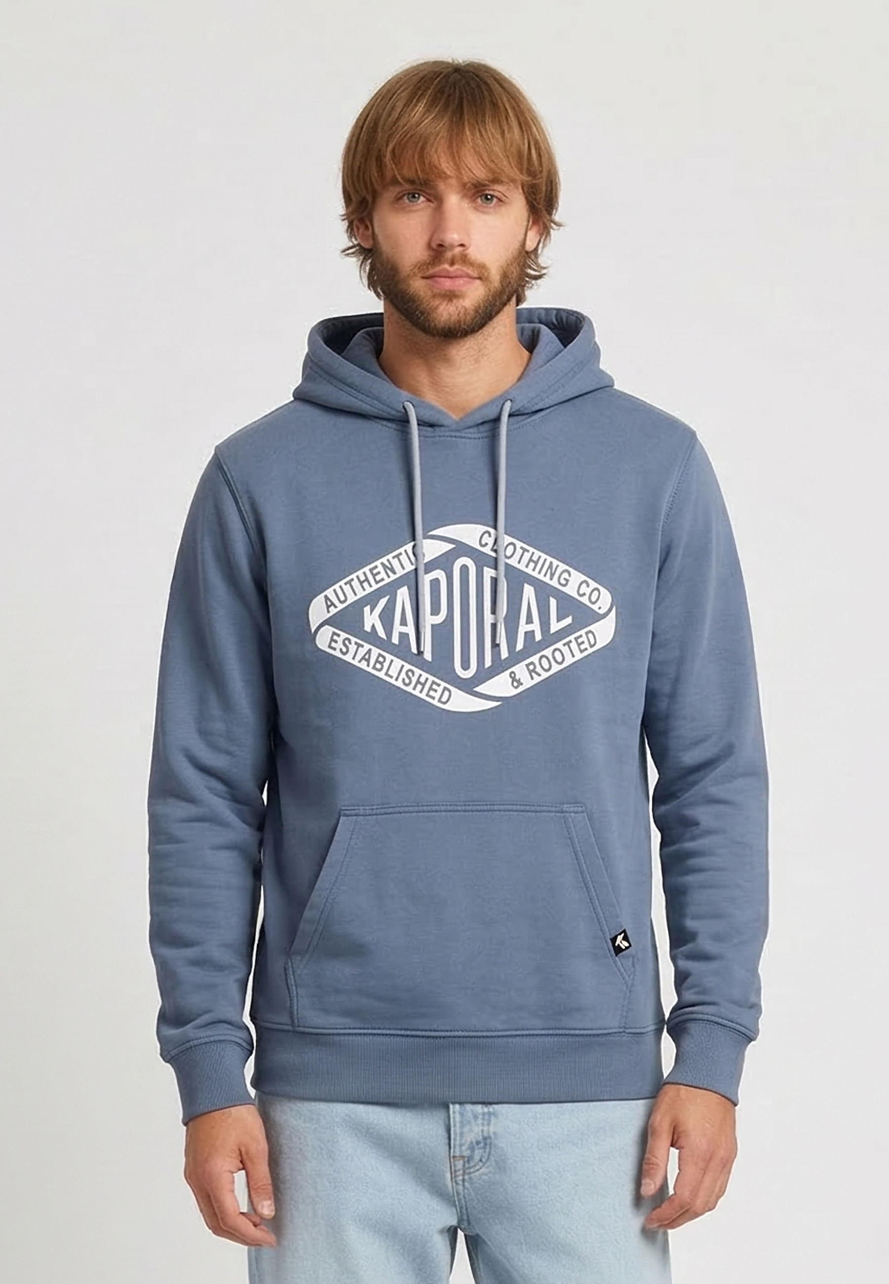 kaporal-benni-herren-hoodie-regular-washed-blau-baumwolle image 1