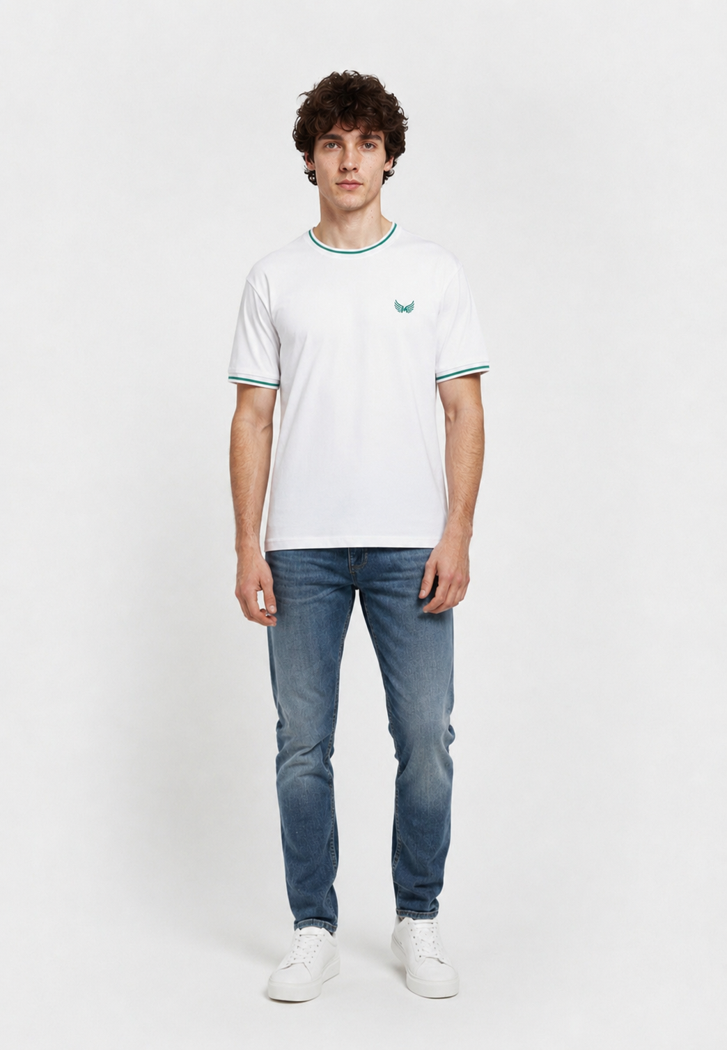 kaporal-roll-t-shirt-herren-wei-regular-baumwolle image 2