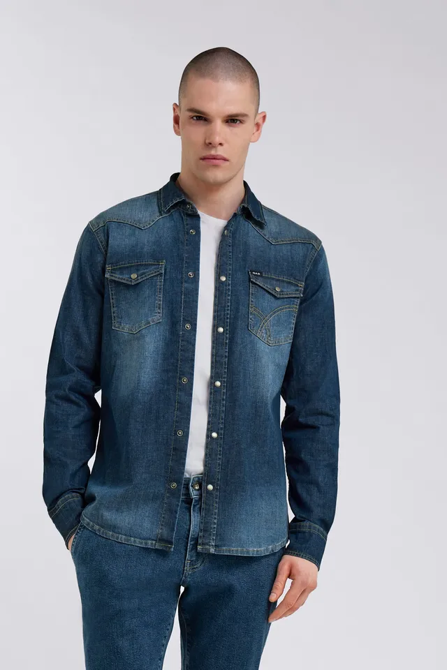 gas-kant-new-09md-denimhemd-herren-stretch-blau image 1
