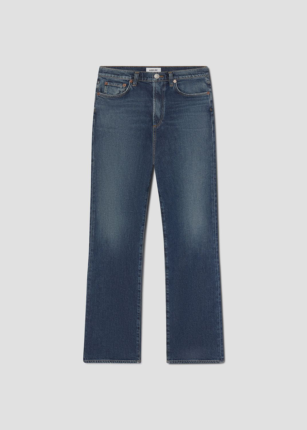 agolde-harper-straight-jeans-river-mittelblau image 5