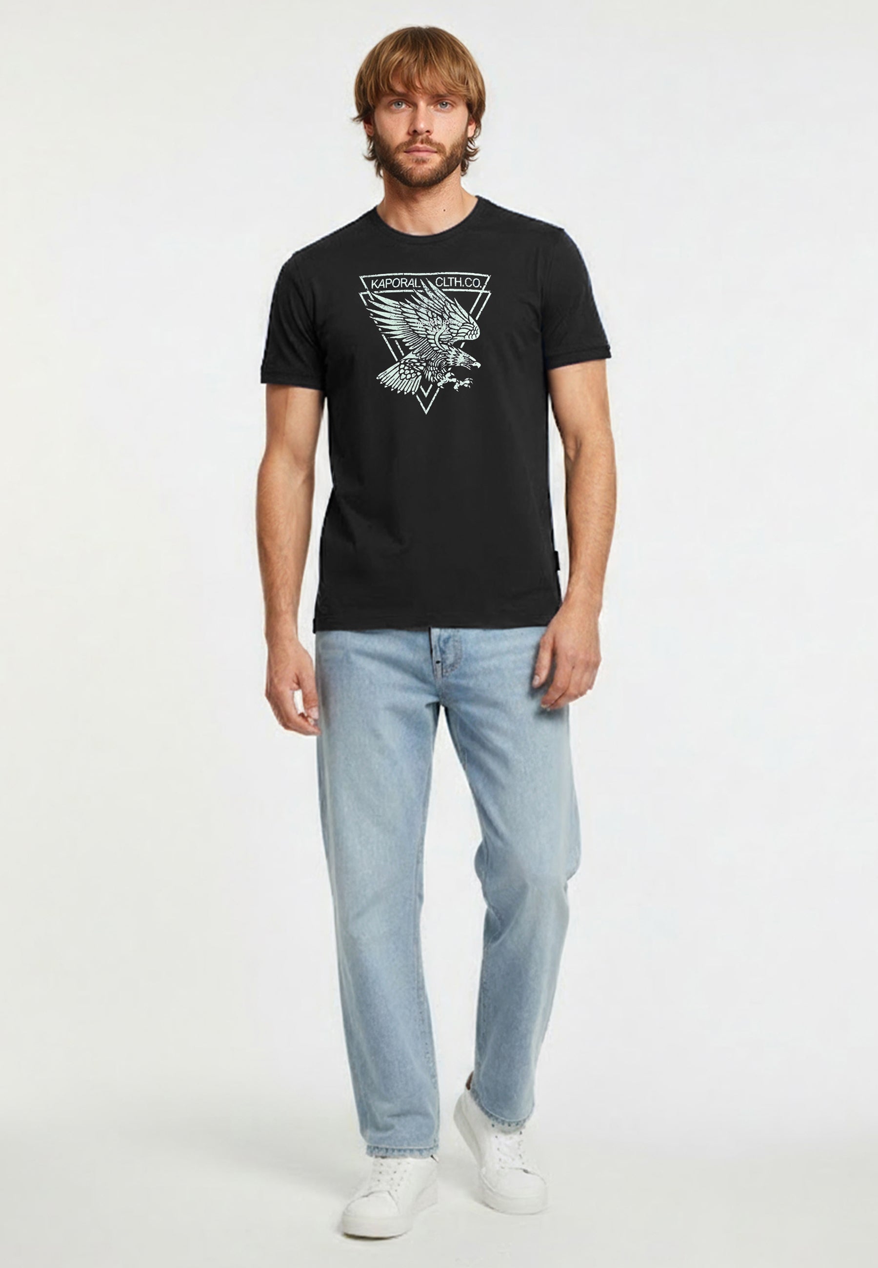 kaporal-eagle-t-shirt-herren-schwarz-adler-regular image 2