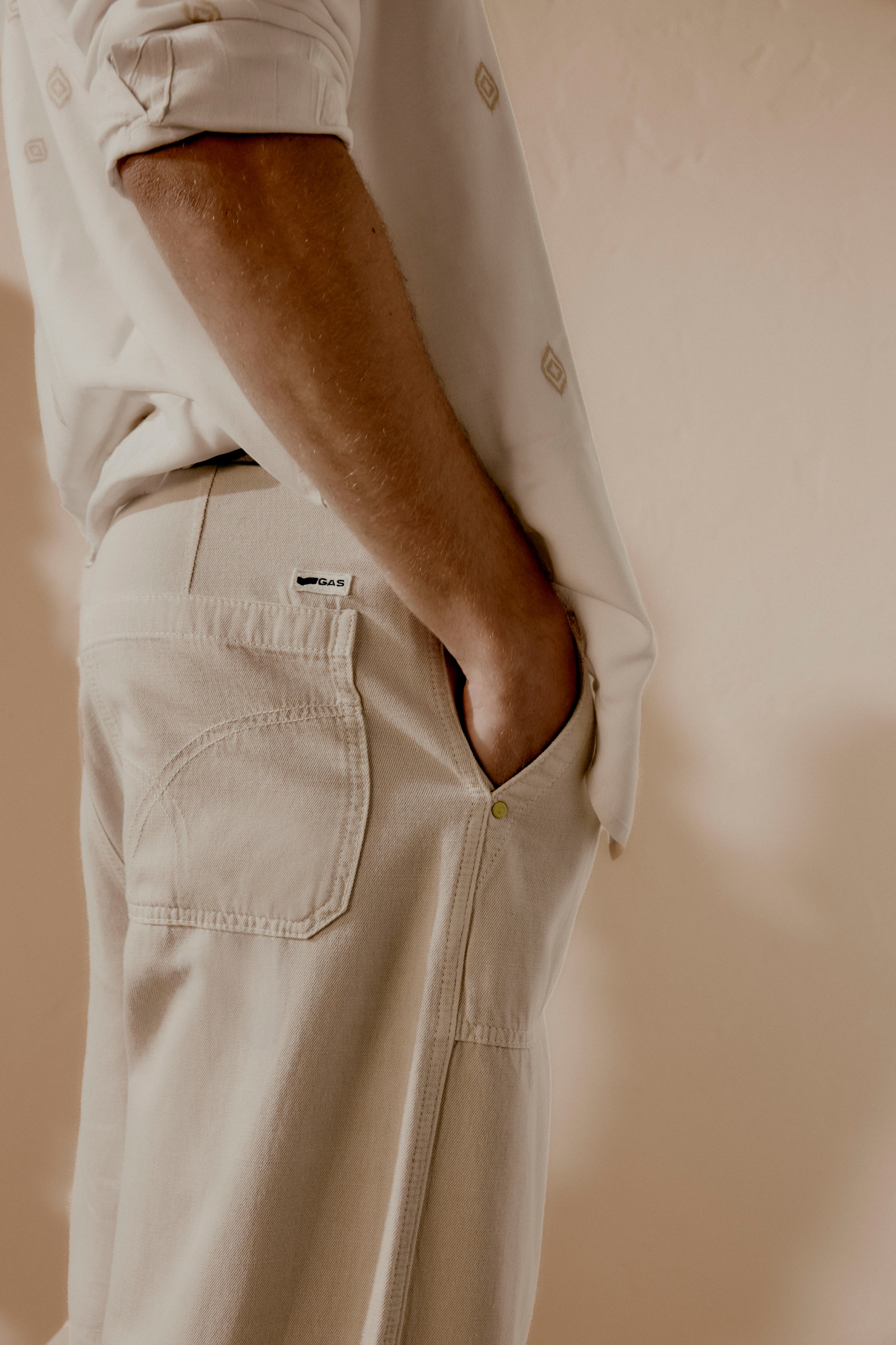 gas-luk-fatigue-1583-cargohose-herren-baggy-leinenmix image 2