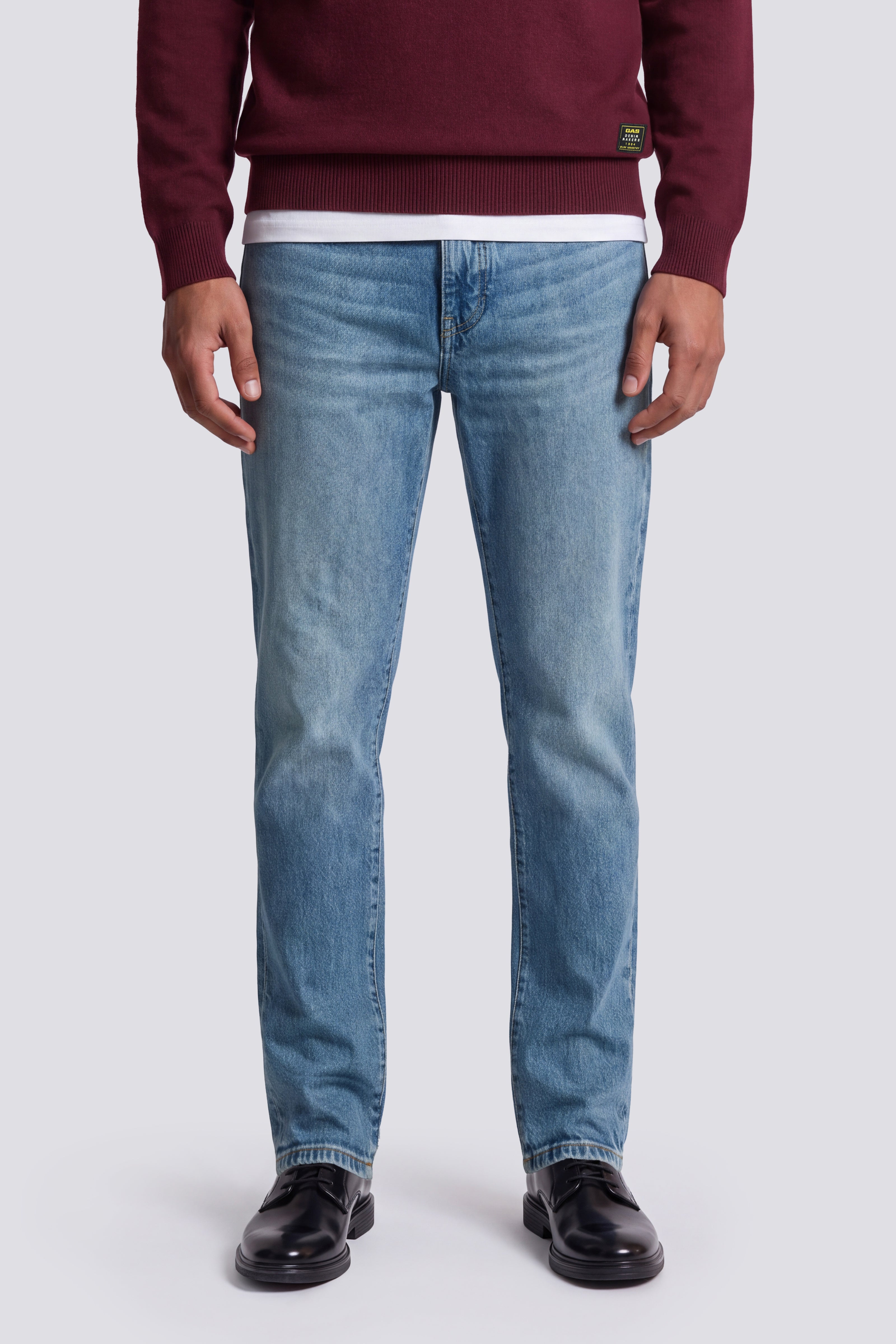 gas-sax-zip-rev-69mm-skinny-jeans-herren-hellblau-stretch image 3