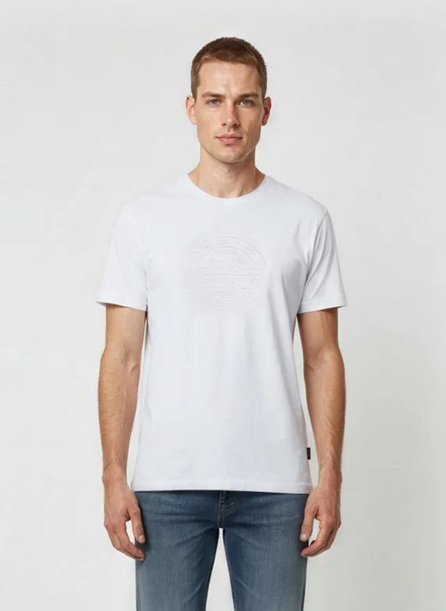 kaporal-kraft-t-shirt-herren-wei-regular-100-baumwolle image 1
