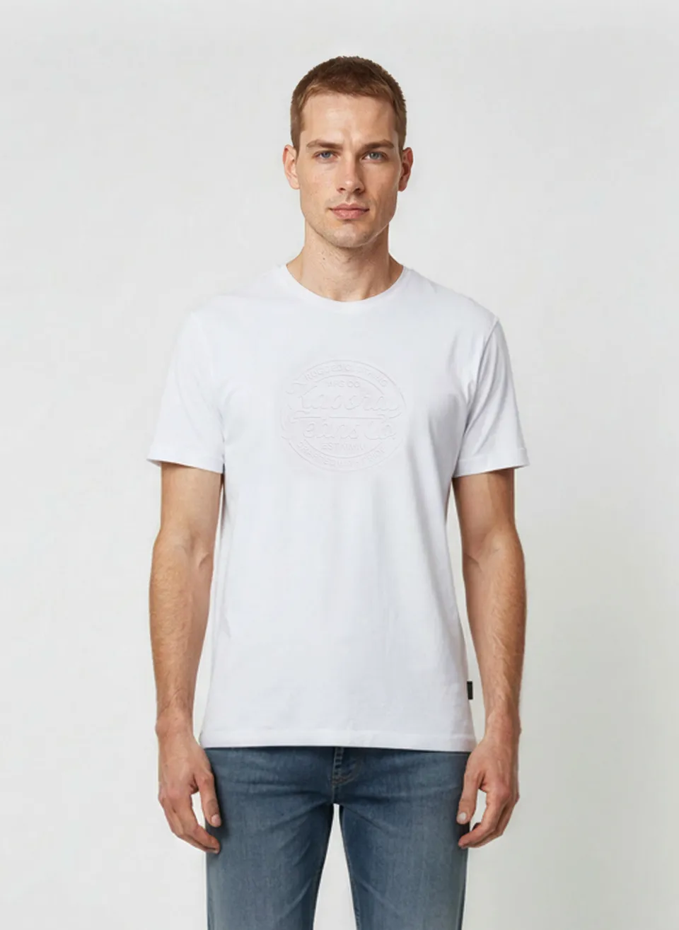 kaporal-kraft-t-shirt-herren-wei-regular-100-baumwolle image 1