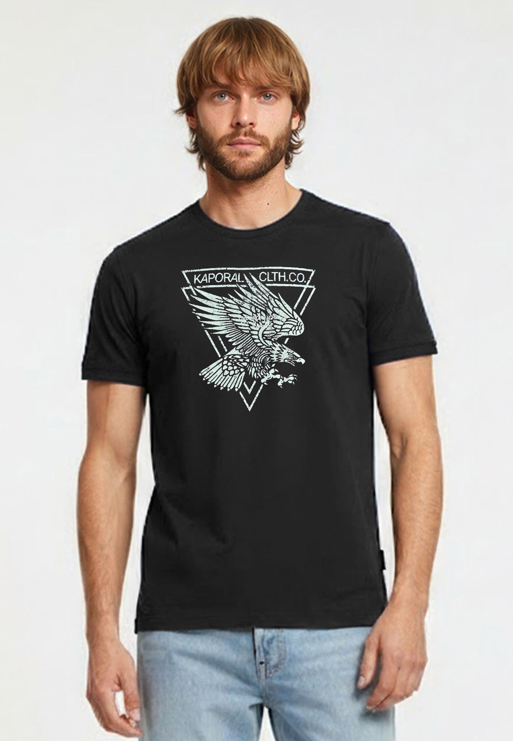 kaporal-eagle-t-shirt-herren-schwarz-adler-regular image 1
