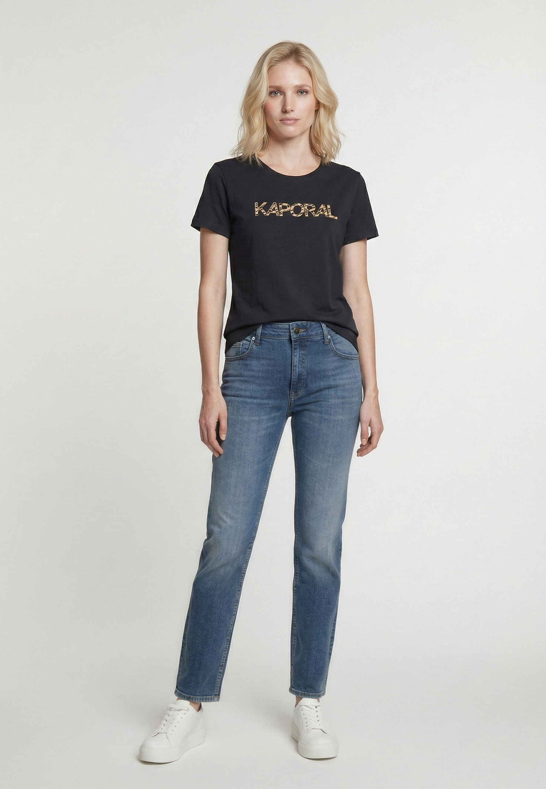 kaporal-jasic-t-shirt-damen-schwarz-slim-stretch image 2