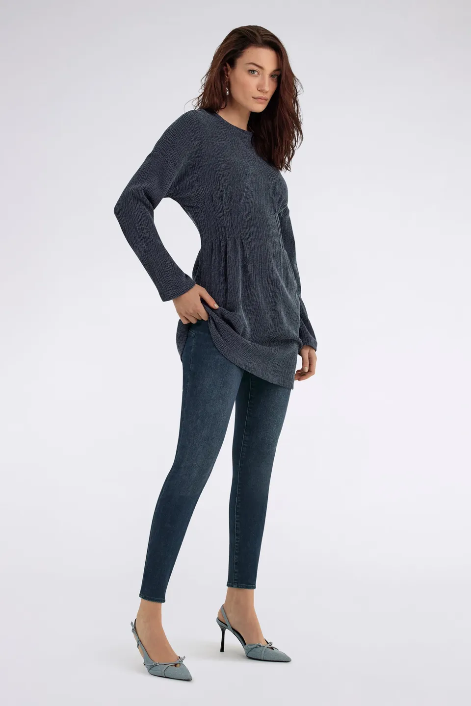 gas-star-up-25du-skinny-jeans-damen-dunkel-stretch image 1