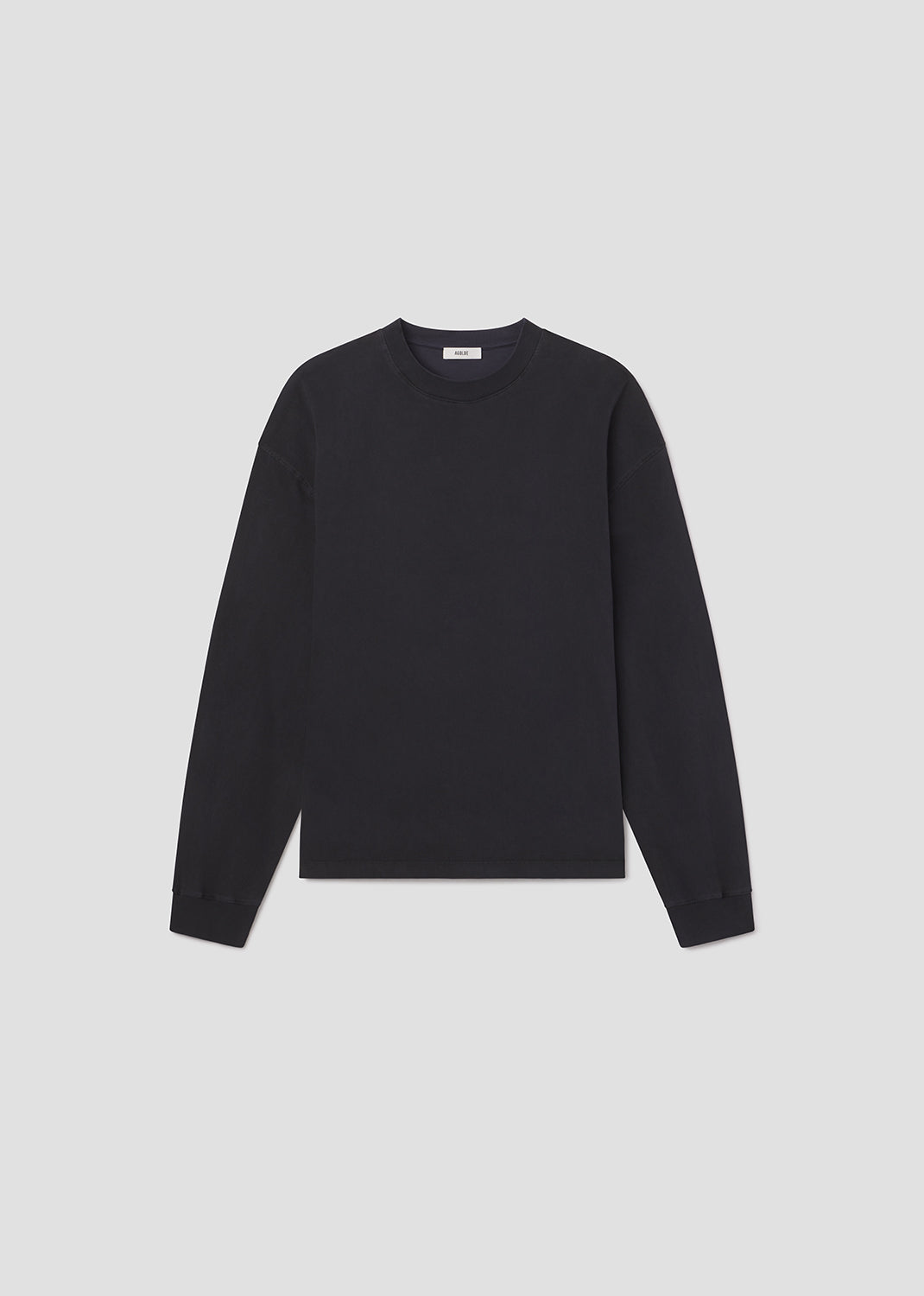 agolde-asha-mock-neck-longsleeve-screen-navy-baumwolle image 6