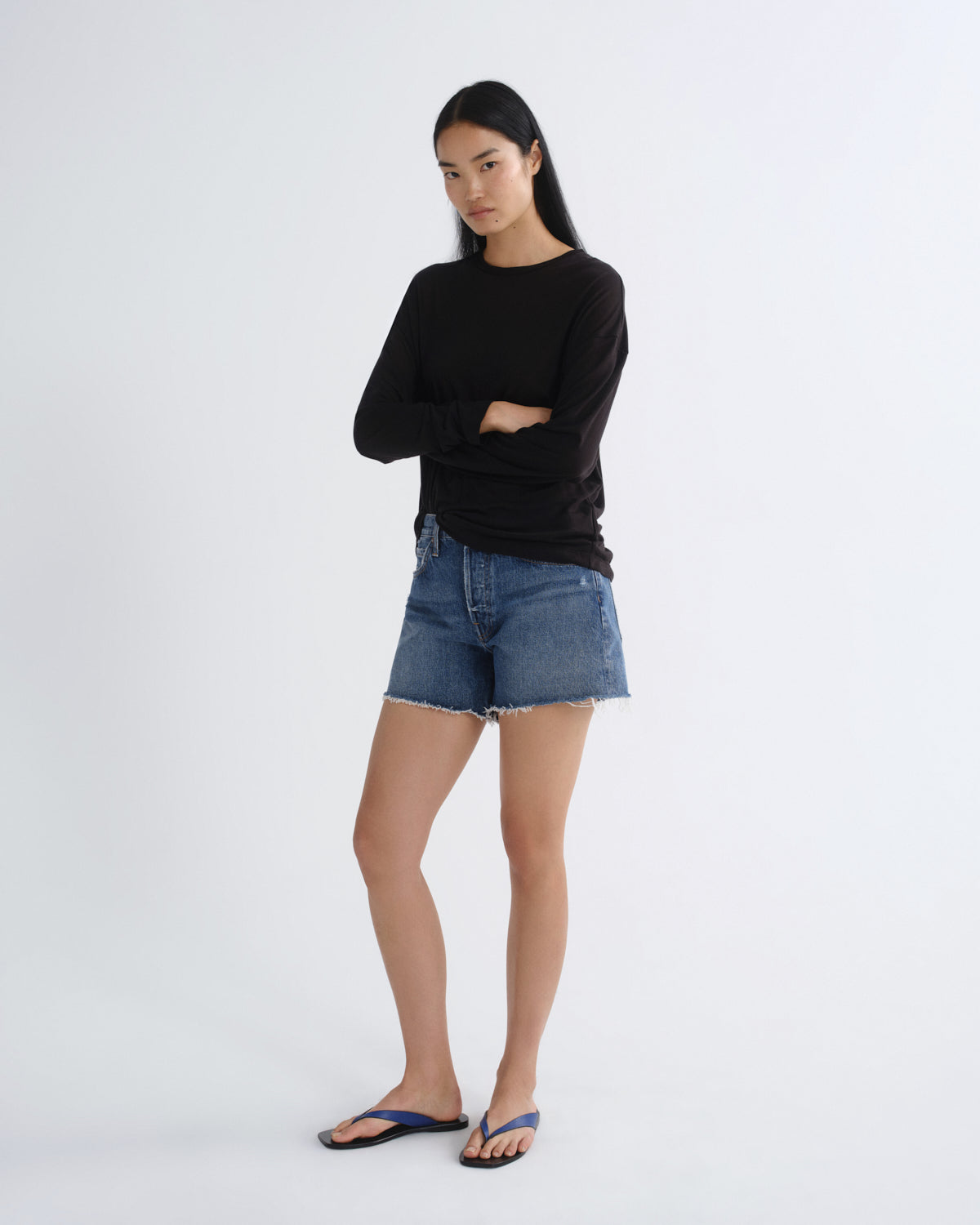 agolde-parker-long-short-upshot-jeansshorts-high-waist image 4