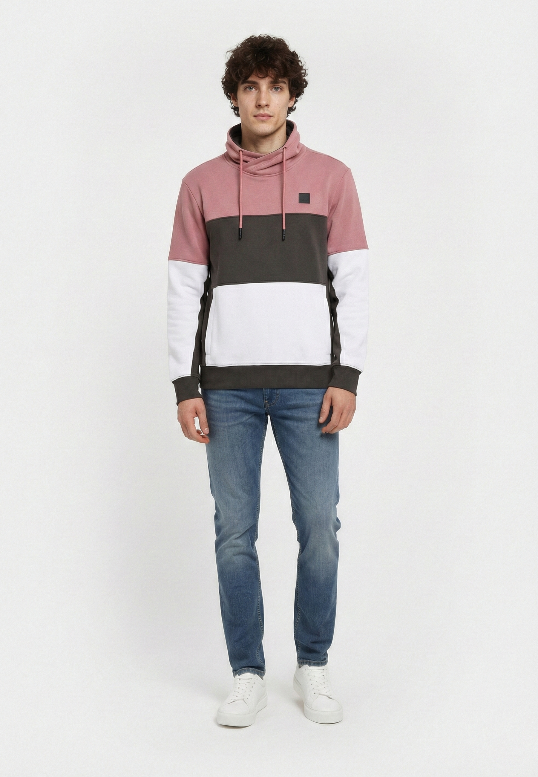 kaporal-rudon-sweatshirt-herren-altrosa-baumwollmix image 1