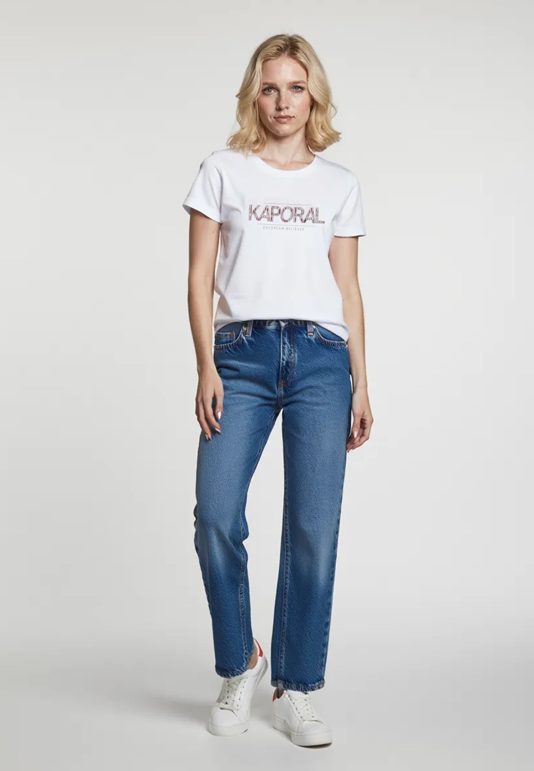 kaporal-jall-t-shirt-wei-damen-slim-baumwolle image 1