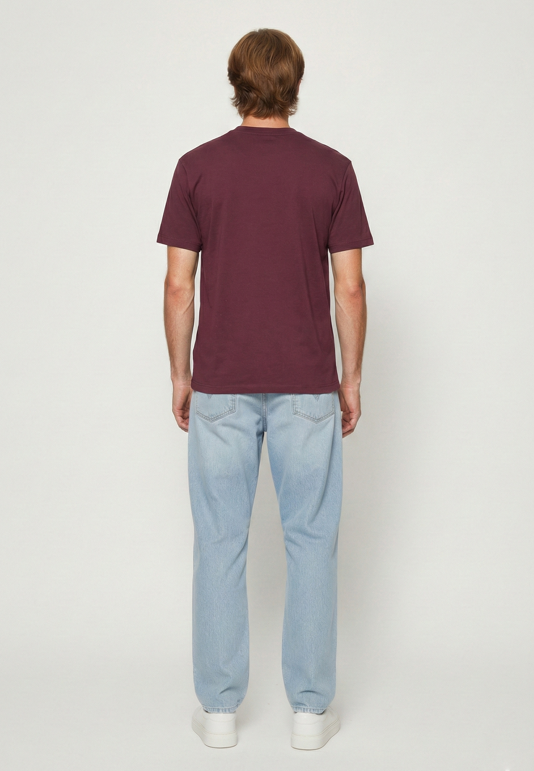 kaporal-kraft-t-shirt-herren-bordeaux-regular-baumwolle image 3