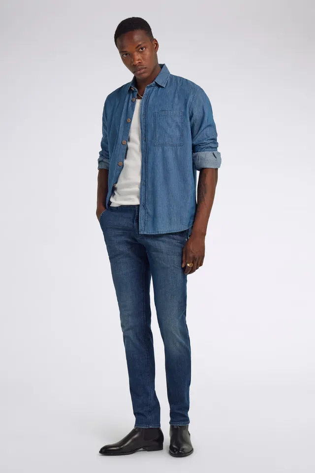 gas-ghill-rev-07ml-hemd-herren-indigo-chambray image 1