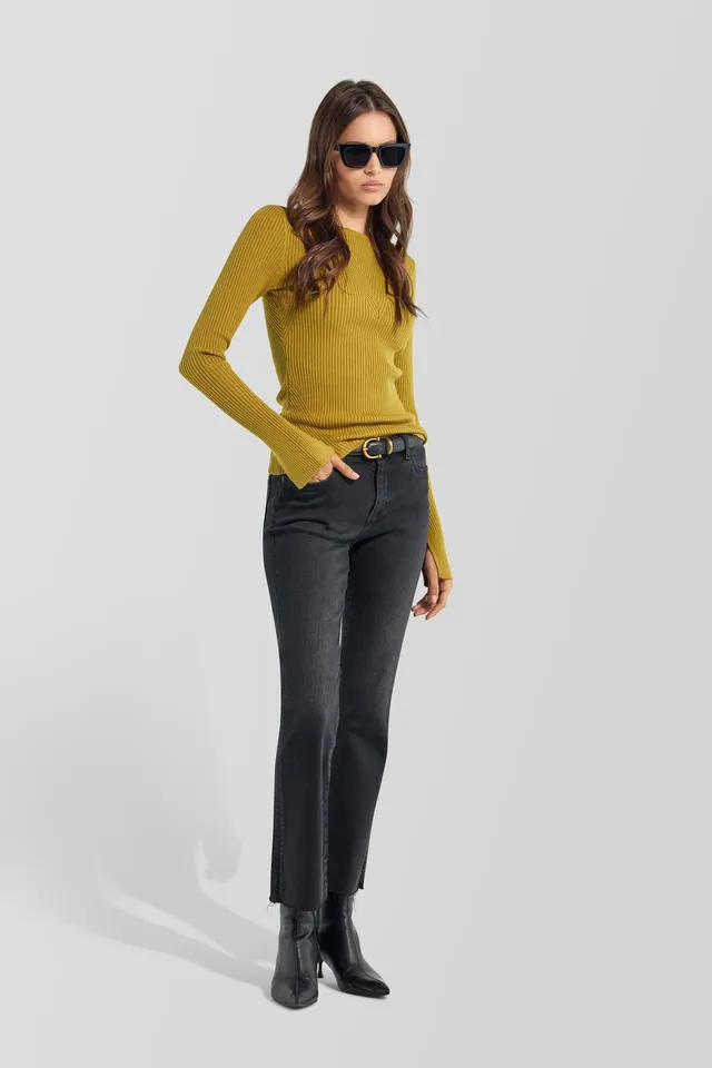 gas-luna-round-wk-3680-pullover-damen-slim-fit-ripp image 1
