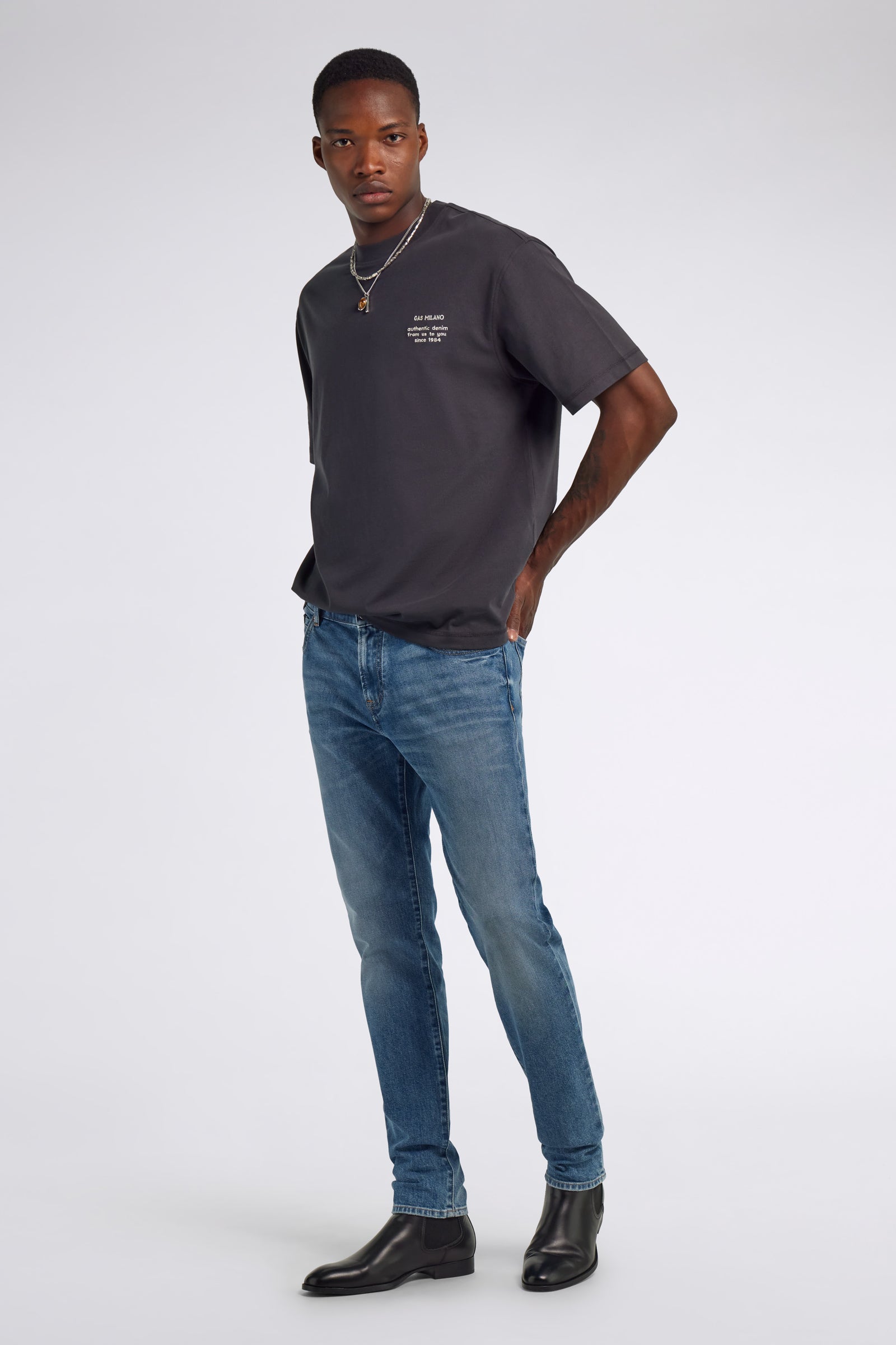 gas-luc-simplicity-3929-t-shirt-herren-schwarz-comfort image 1