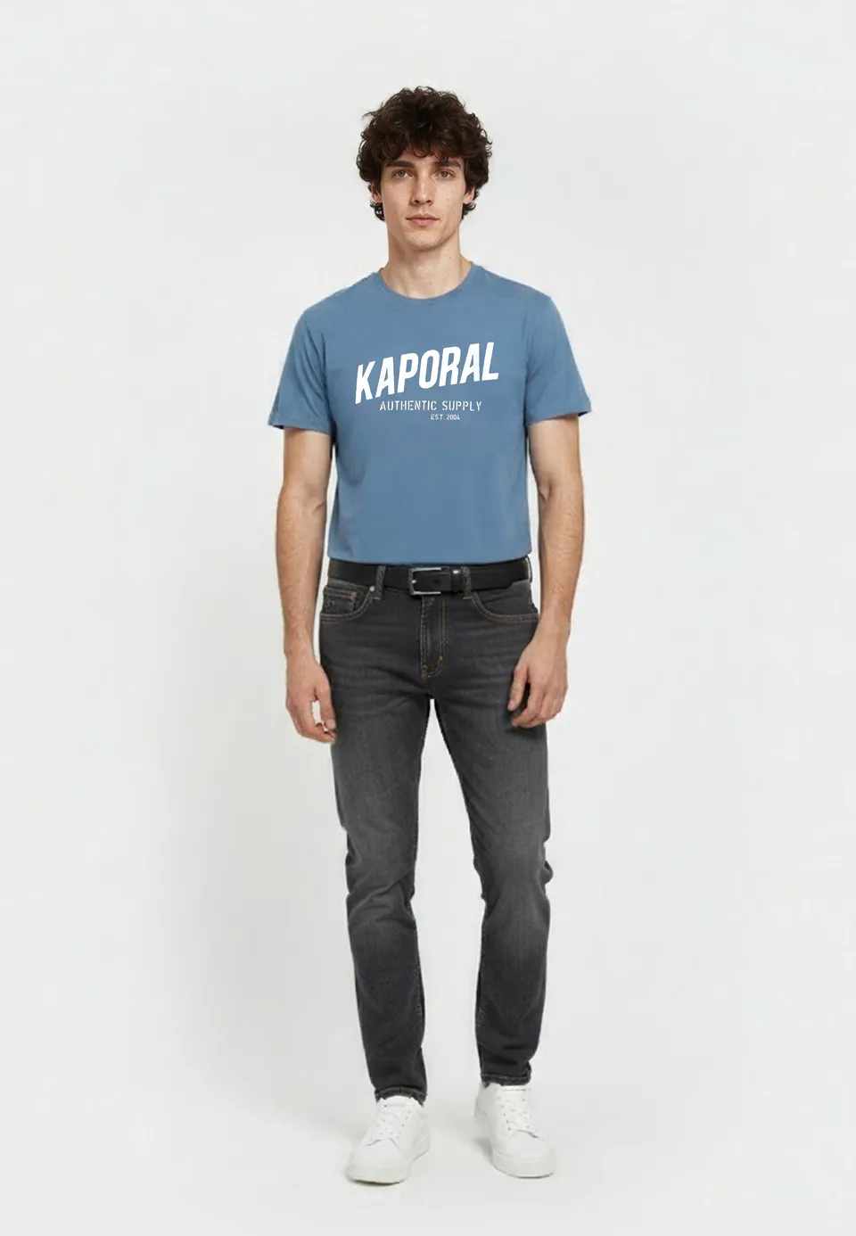 kaporal-ryzz-t-shirt-hellblau-herren-slim-stretch image 1