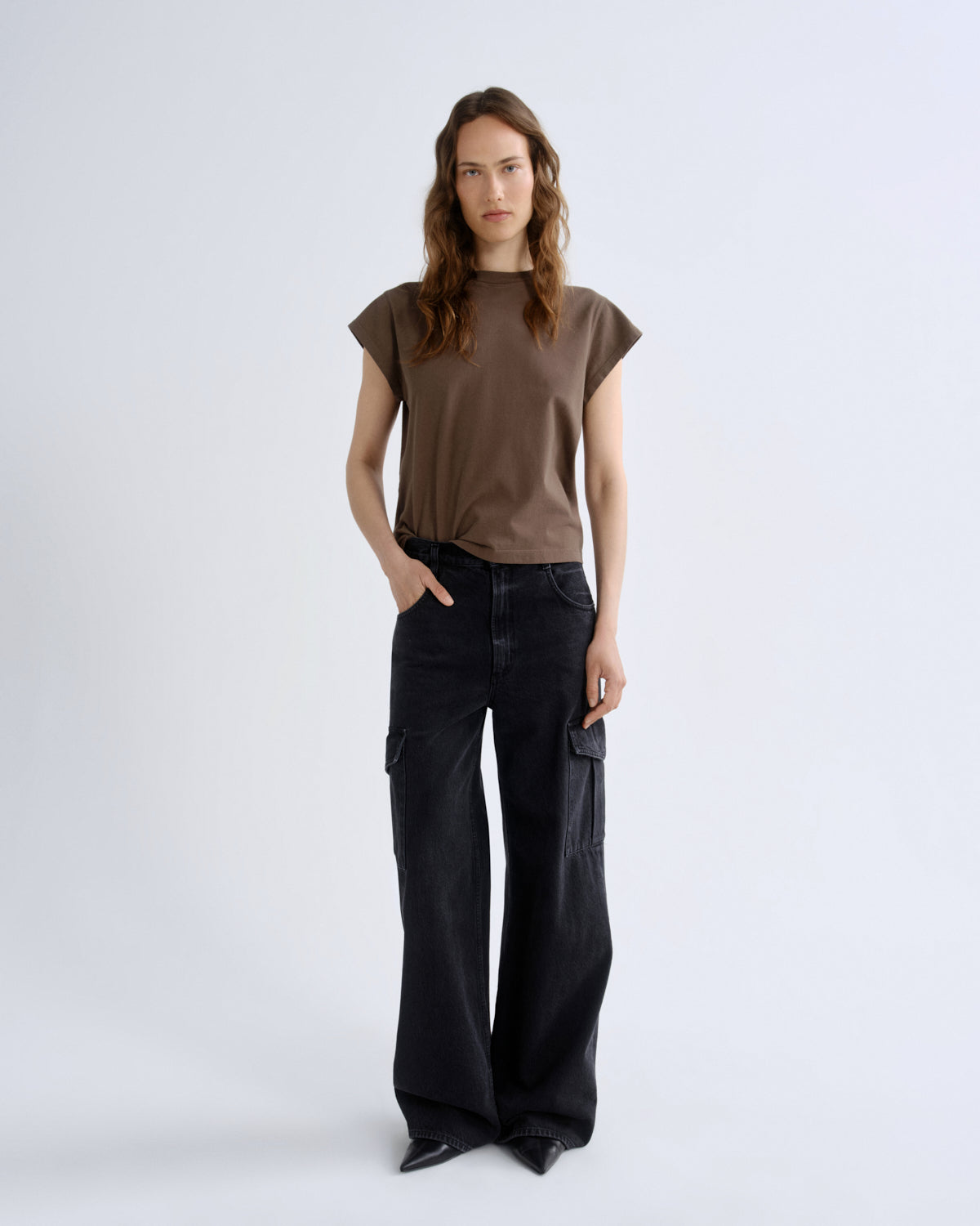 agolde-minka-cargo-weightless-hose-vanta-schwarz image 1